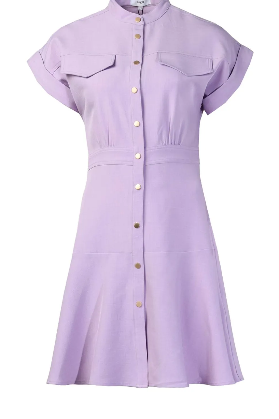 Button-Down Dress Coline | Purple... | Suncoo | Little Soho