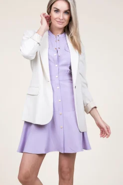 Button-Down Dress Coline | Purple... | Suncoo | Little Soho