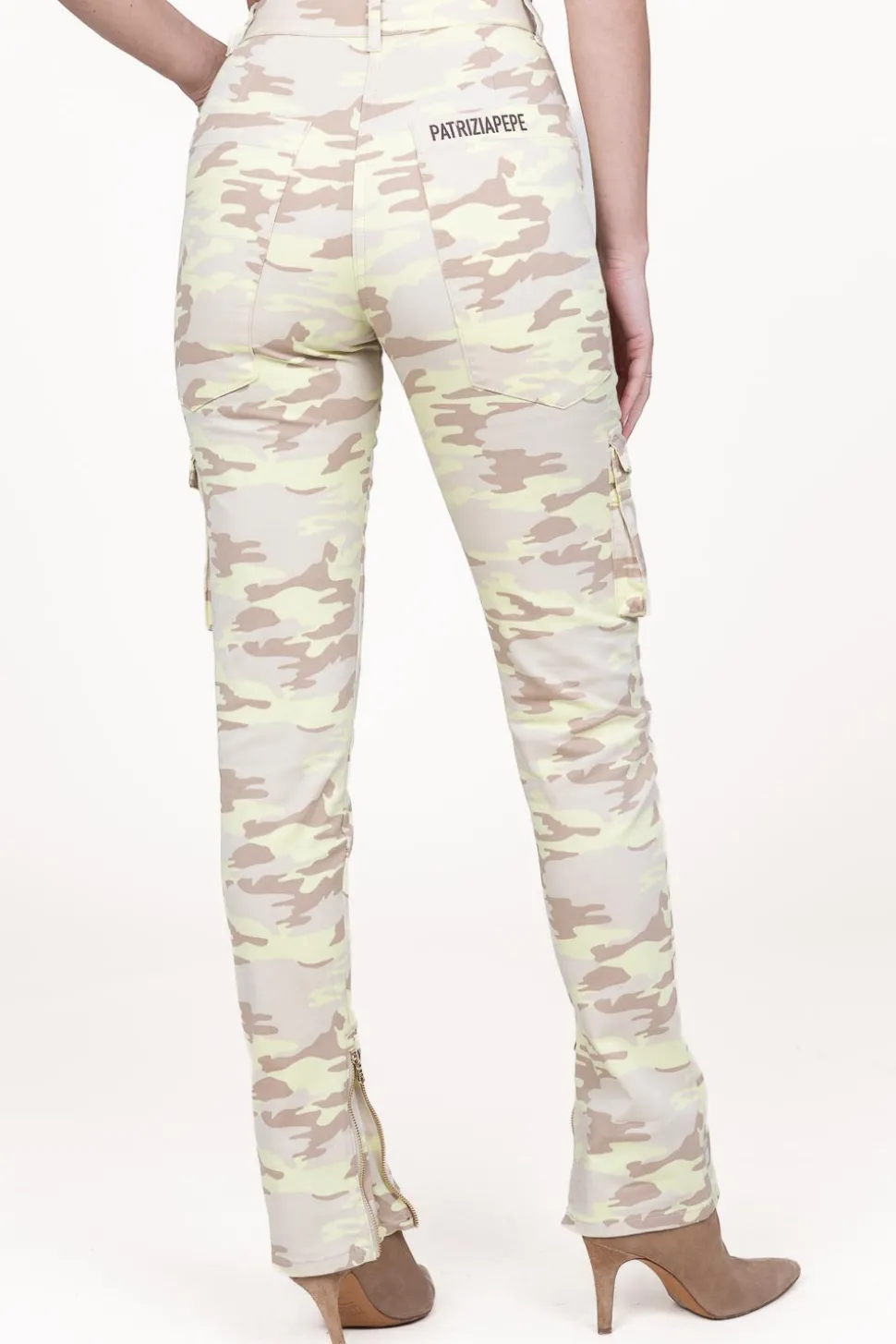 Camouflage Cargo Pants Jill | Green... | Patrizia Pepe | Little Soho