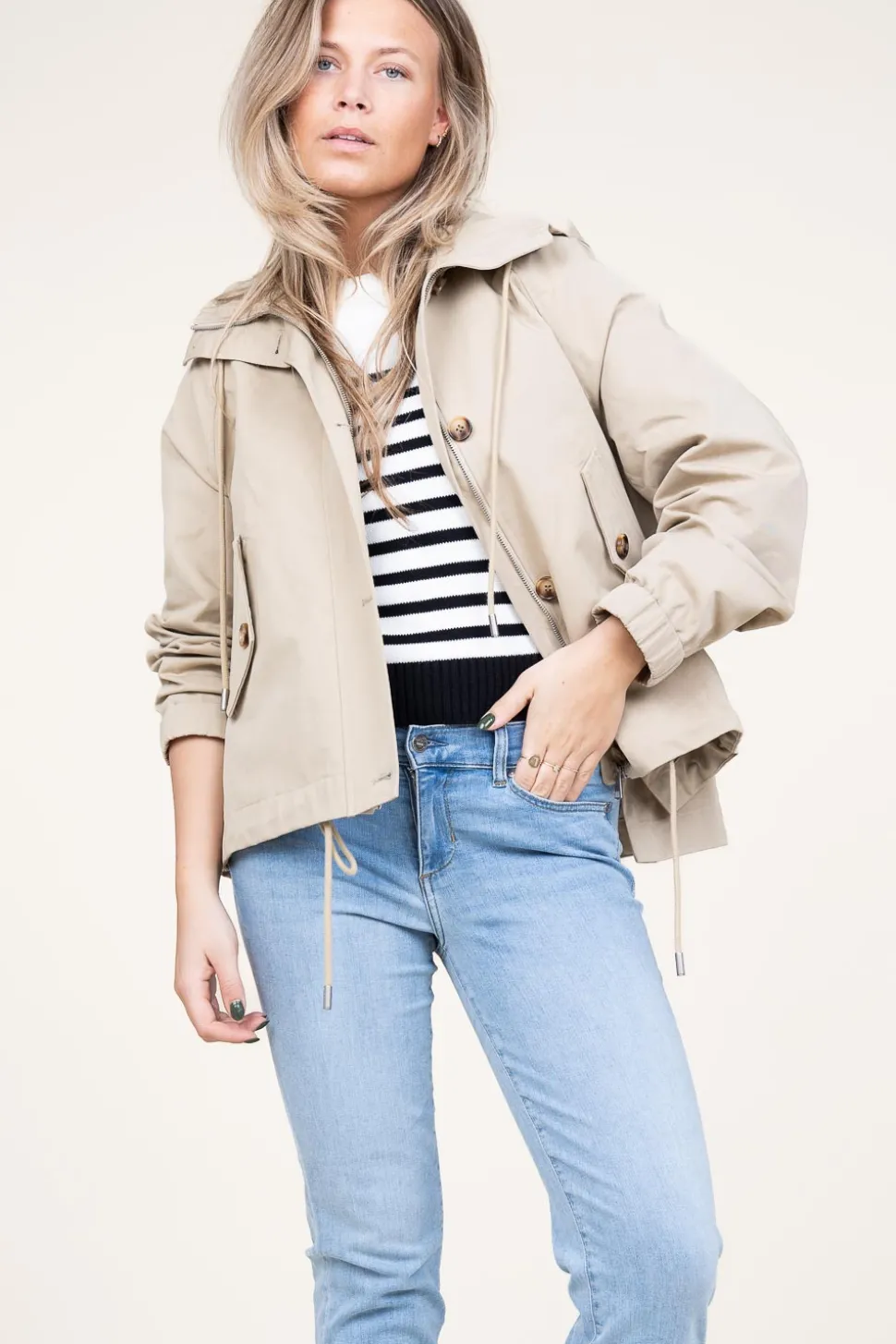 Canvas Coat May | Beige... | Alter Ego | Little Soho