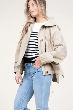 Canvas Coat May | Beige... | Alter Ego | Little Soho