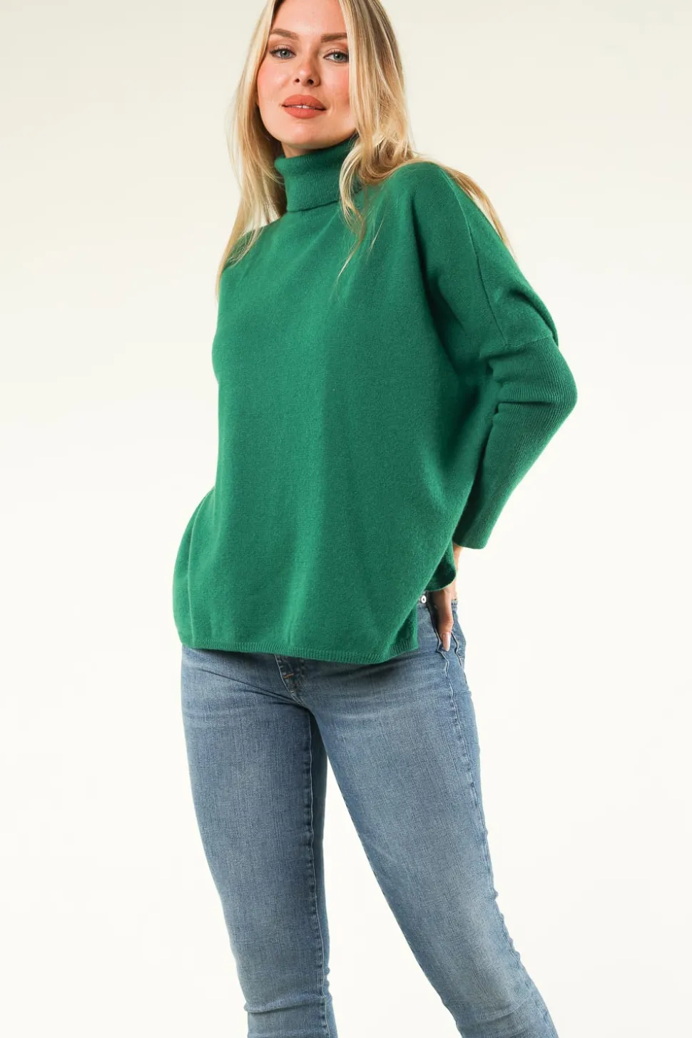Cashmere Turtleneck Clara | Green... | Absolut Cashmere | Little Soho