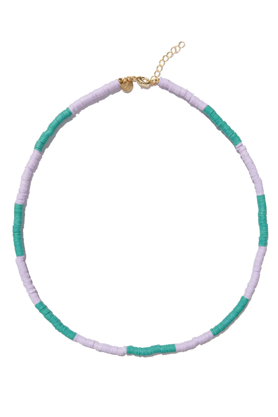 Coloured Beaded Necklace Fleur | Lilac/Turquoise... | Mimi Et Toi | Little Soho