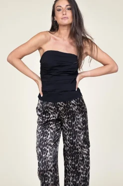 Cotton Bandeau Top Lilly | Black... | Co'Couture | Little Soho