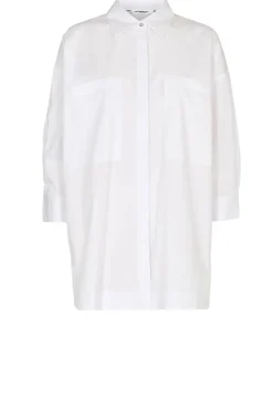 Cotton Blouse With Pockets Cotton | White... | Co'Couture | Little Soho
