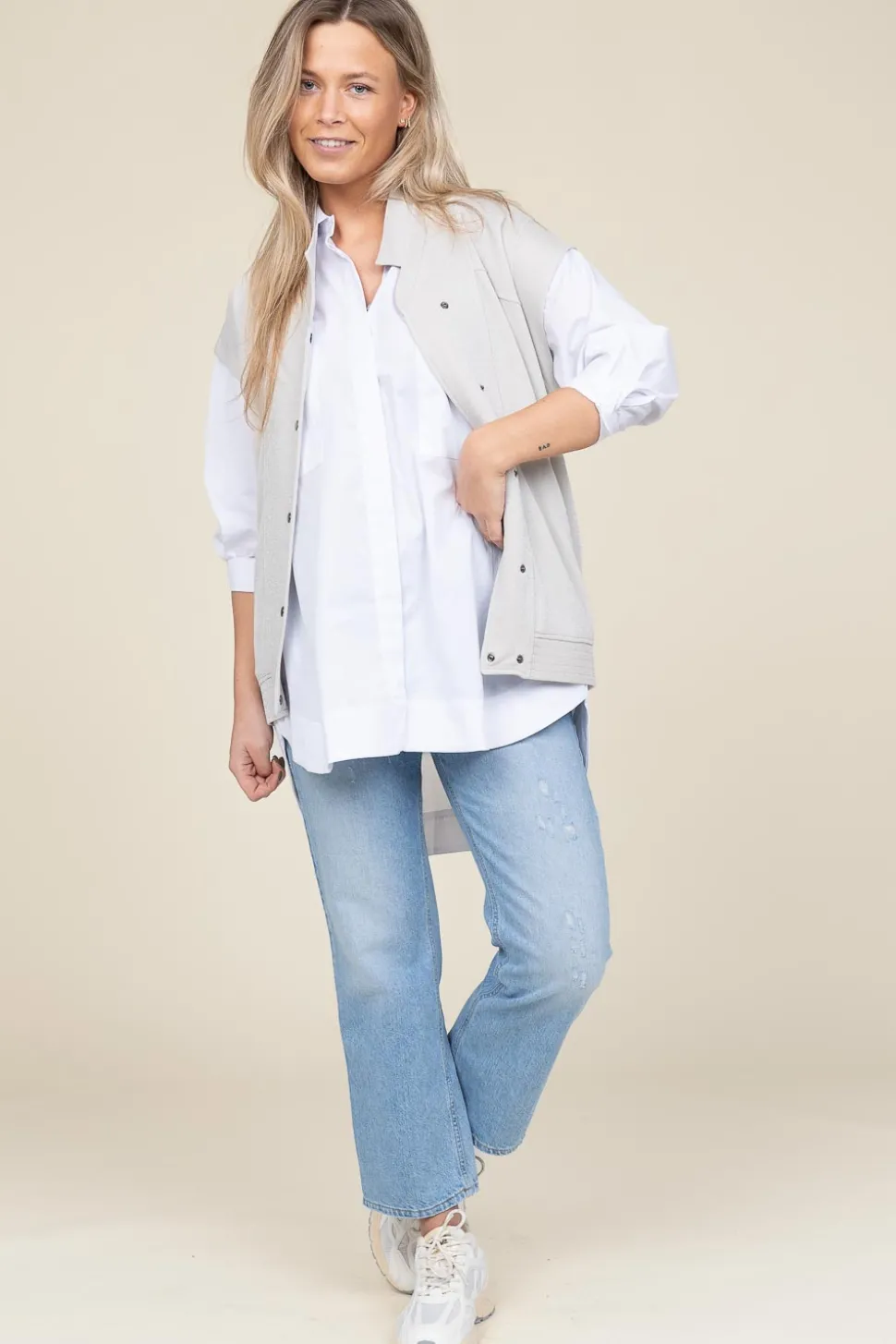 Cotton Blouse With Pockets Cotton | White... | Co'Couture | Little Soho