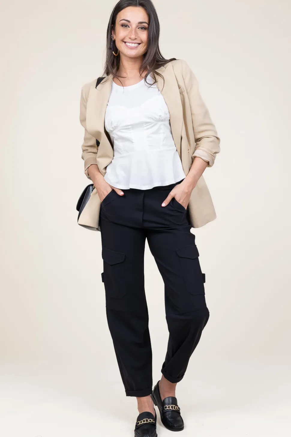 Cotton Bustier Wrap Top Vera | White... | Mes Demoiselles | Little Soho