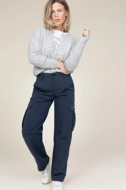 Cotton Cargo Pants Jenkins | Blue... | Co'Couture | Little Soho