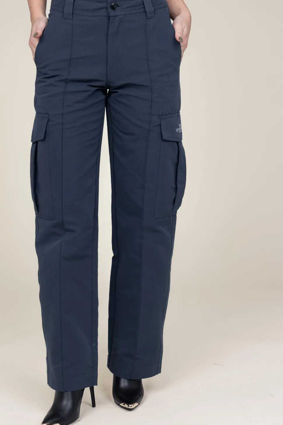 Cotton Cargo Pants Jenkins | Blue... | Co'Couture | Little Soho