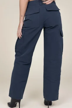 Cotton Cargo Pants Jenkins | Blue... | Co'Couture | Little Soho