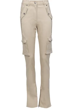Cotton Cargo Pants Jill | Beige... | Patrizia Pepe | Little Soho