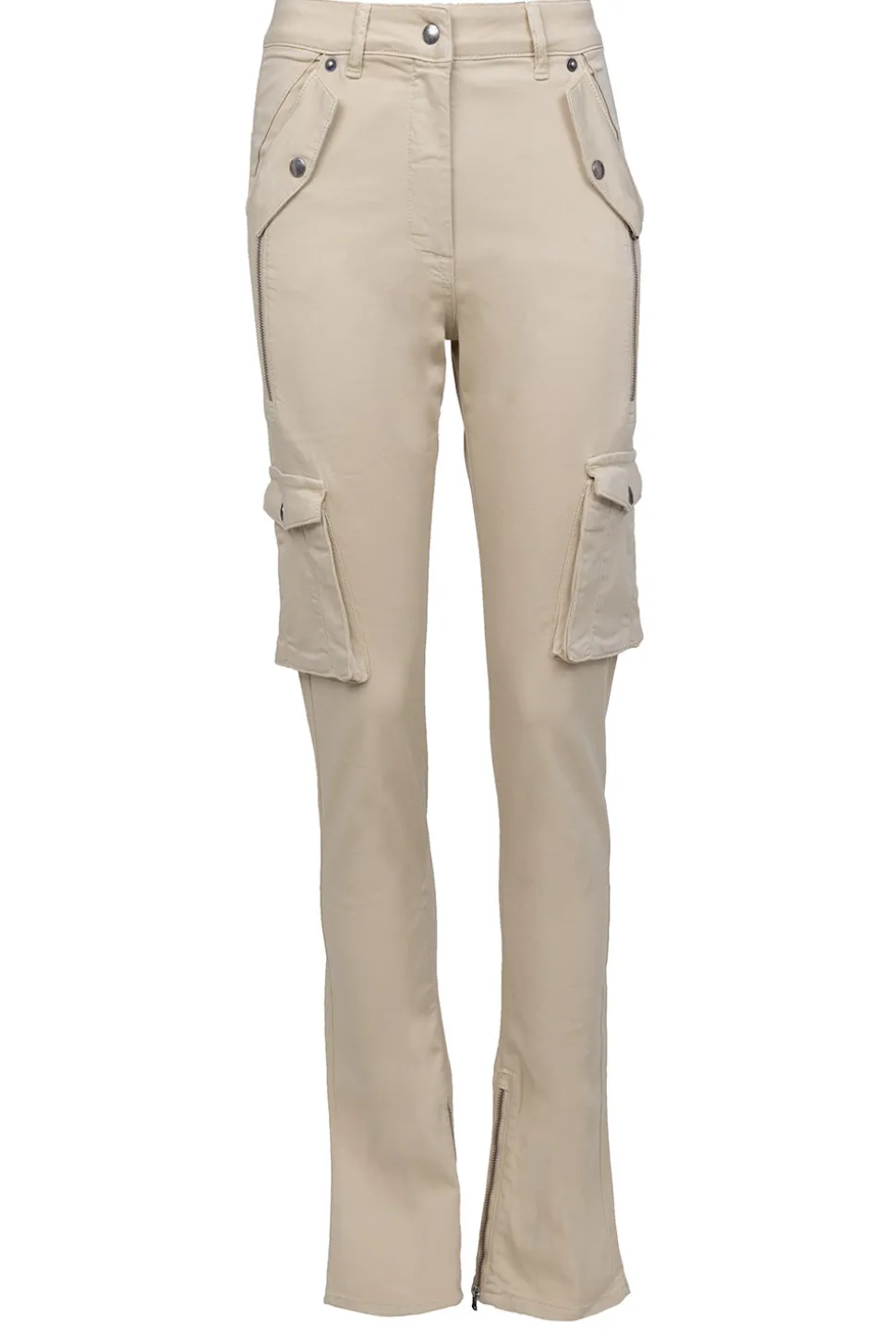 Cotton Cargo Pants Jill | Beige... | Patrizia Pepe | Little Soho