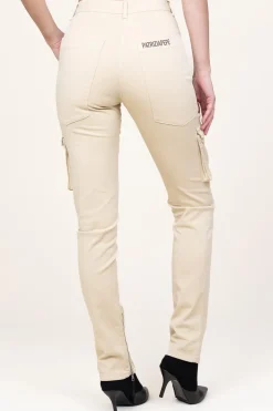 Cotton Cargo Pants Jill | Beige... | Patrizia Pepe | Little Soho