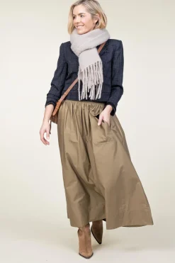 Cotton Cargo Skirt Pelambre | Green... | Mes Demoiselles | Little Soho