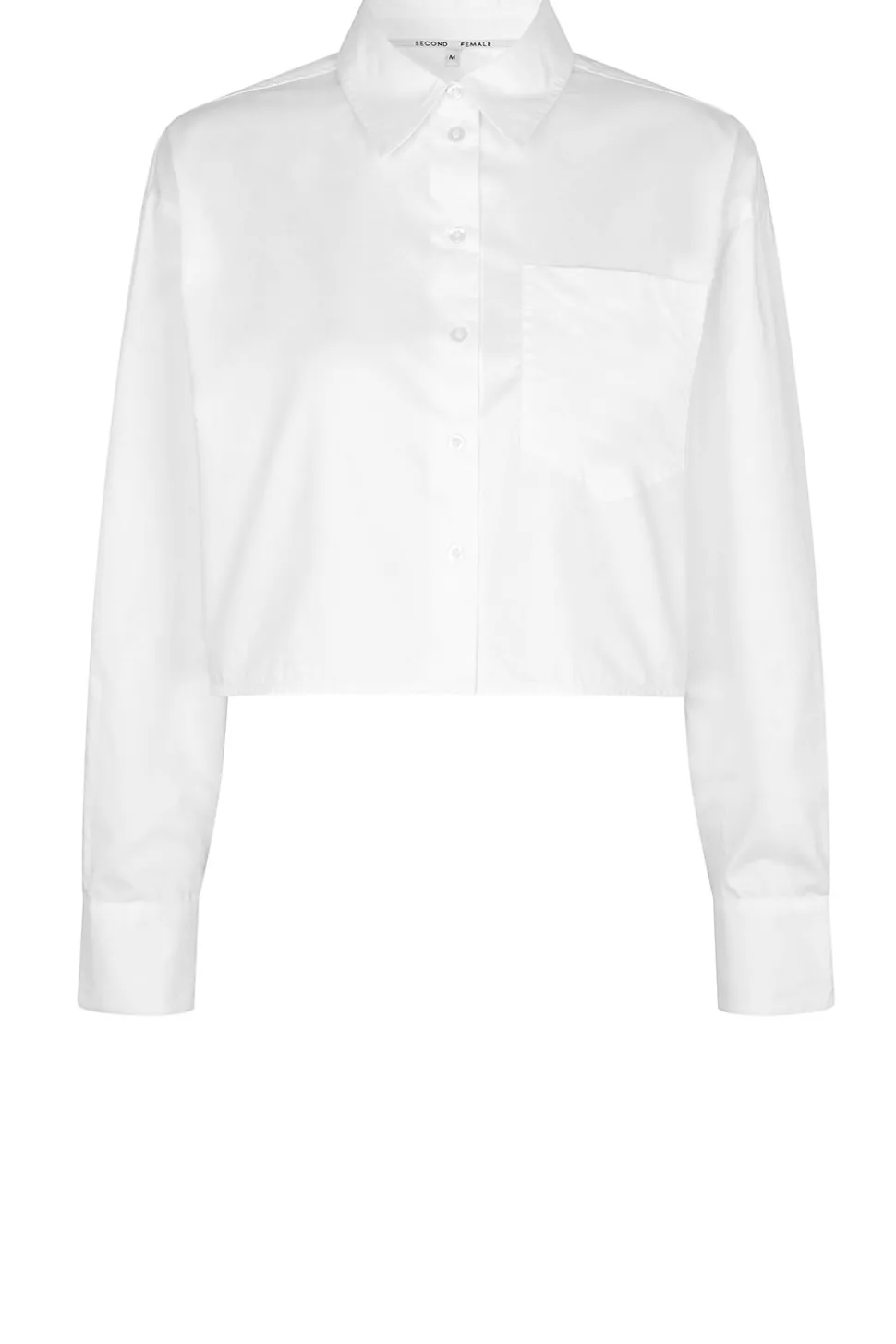 Cotton Cropped Blouse Charm | White... | Second Female | Little Soho