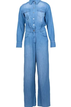 Cotton Denim Jumpsuit Rodriguez | Blue... | Kocca | Little Soho