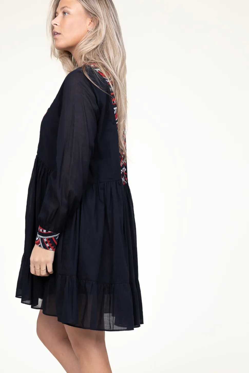 Cotton Dress Alexa | Black... | Greek Archaic Kori | Little Soho