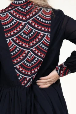 Cotton Dress Alexa | Black... | Greek Archaic Kori | Little Soho