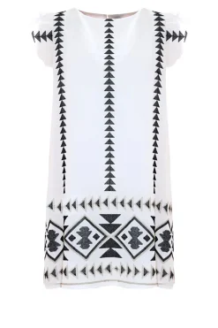 Cotton Embroidery Dress Bettina | Black & White... | Kocca | Little Soho