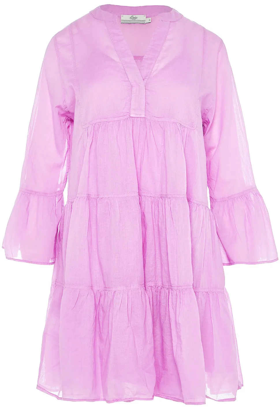 Cotton Foil Dress Lavrentia | Purple... | Devotion | Little Soho
