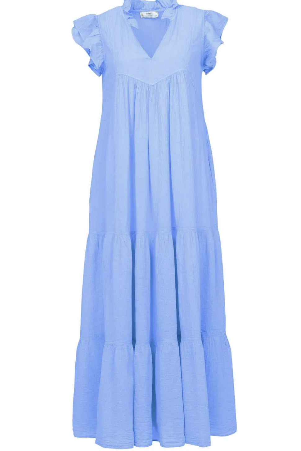 Cotton Maxi Dress Erietta | Blue... | Devotion | Little Soho