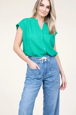 Cotton Mix Blouse Ophelia | Green... | Stella Forest | Little Soho