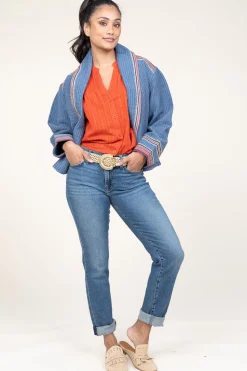 Cotton Mix Blouse Ophelia | Red... | Stella Forest | Little Soho