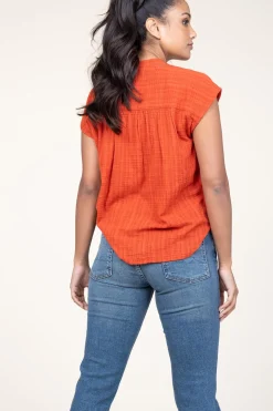 Cotton Mix Blouse Ophelia | Red... | Stella Forest | Little Soho