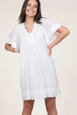 Cotton Mix Dress Ophelia | Natural... | Stella Forest | Little Soho