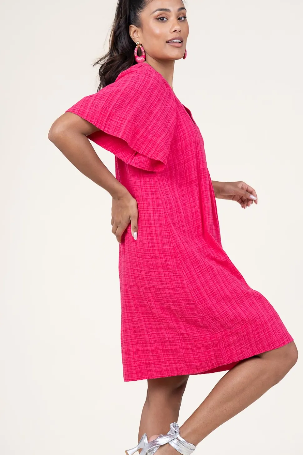 Cotton Mix Dress Ophelia | Pink... | Stella Forest | Little Soho