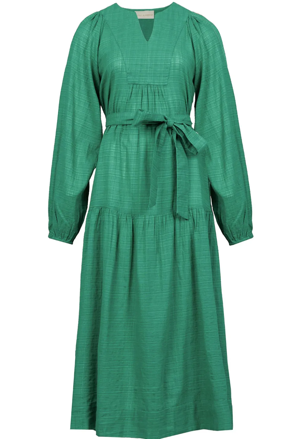 Cotton Mix Maxi Dress Ophelia | Green... | Stella Forest | Little Soho