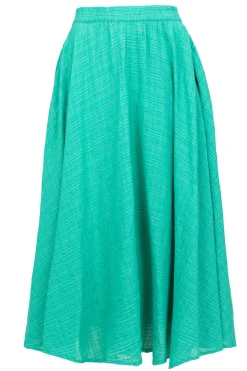 Cotton Mix With Midi Skirt Ophelia | Green... | Stella Forest | Little Soho