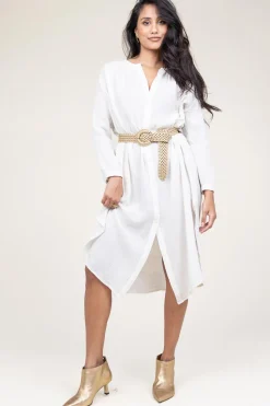Cotton Mousseline Dress Nala | White... | Louizon | Little Soho