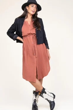 Cotton Mousseline Dress Nala | Pink... | Louizon | Little Soho