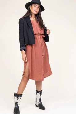 Cotton Mousseline Dress Nala | Pink... | Louizon | Little Soho