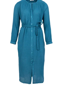 Cotton Mousseline Dress Nala | Blue... | Louizon | Little Soho