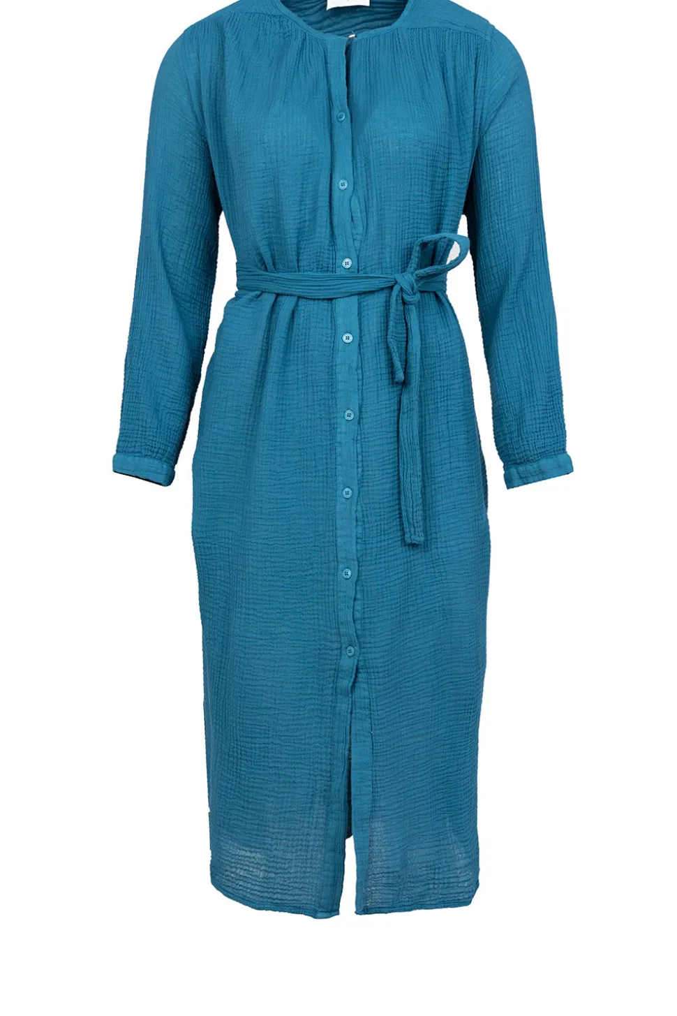 Cotton Mousseline Dress Nala | Blue... | Louizon | Little Soho