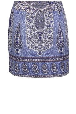 Cotton Paisley Print Skirt Tajar | Blue... | Antik Batik | Little Soho