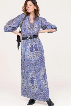Cotton Paisley Print Top Tajar | Blue... | Antik Batik | Little Soho