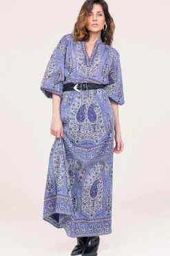 Cotton Paisley Print Top Tajar | Blue... | Antik Batik | Little Soho