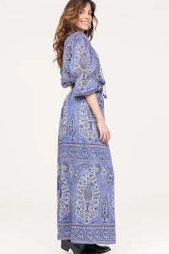 Cotton Paisley Print Top Tajar | Blue... | Antik Batik | Little Soho