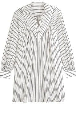 Cotton Striped Dress Fadia | Natural... | Ba&Sh | Little Soho