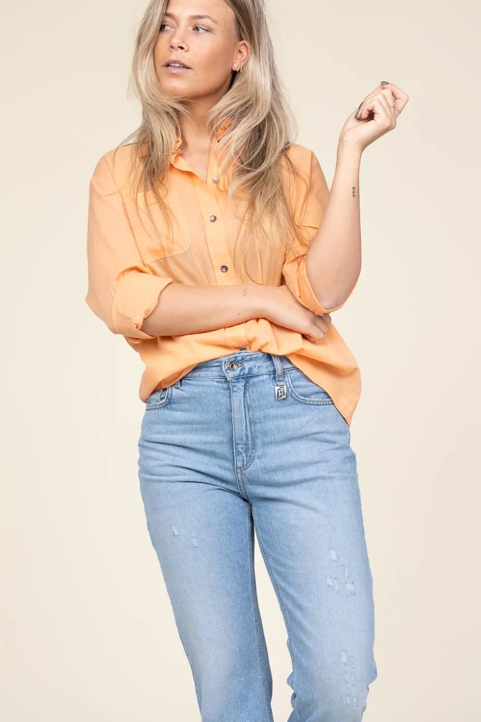 Cotton Voile Blouse Anna | Orange... | Antik Batik | Little Soho