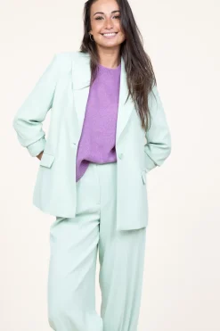 Crepe Blazer Daya | Green... | Dante 6 | Little Soho