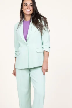 Crepe Blazer Daya | Green... | Dante 6 | Little Soho