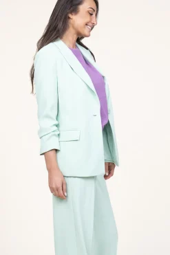 Crepe Blazer Daya | Green... | Dante 6 | Little Soho