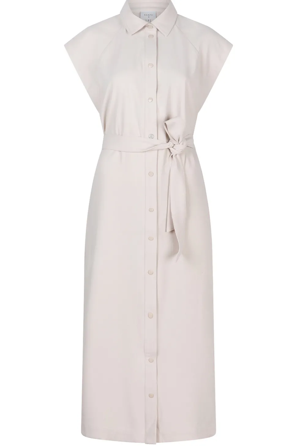 Crepe Button-Down Dress Zadie | Natural... | Dante 6 | Little Soho