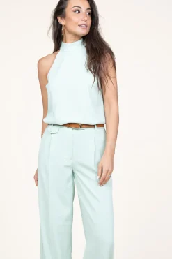 Crepe Halter Top Mickey | Green... | Dante 6 | Little Soho