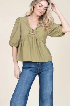 Crepe Top Locky | Green... | Ba&Sh | Little Soho