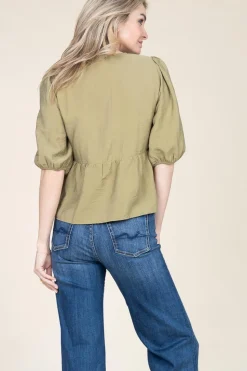 Crepe Top Locky | Green... | Ba&Sh | Little Soho
